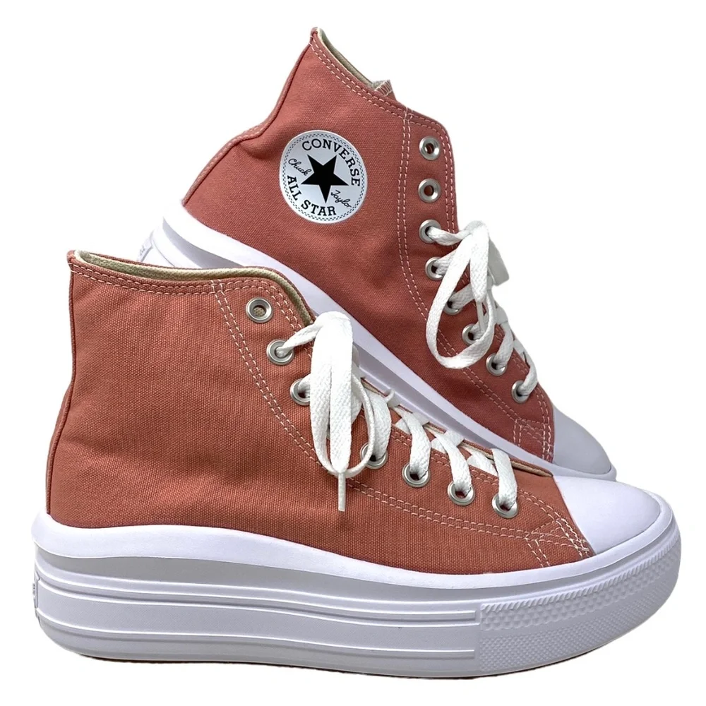 Converse Chuck Taylor Move Platform Sneakers Ritual Rose Hi Canvas Women A06136C